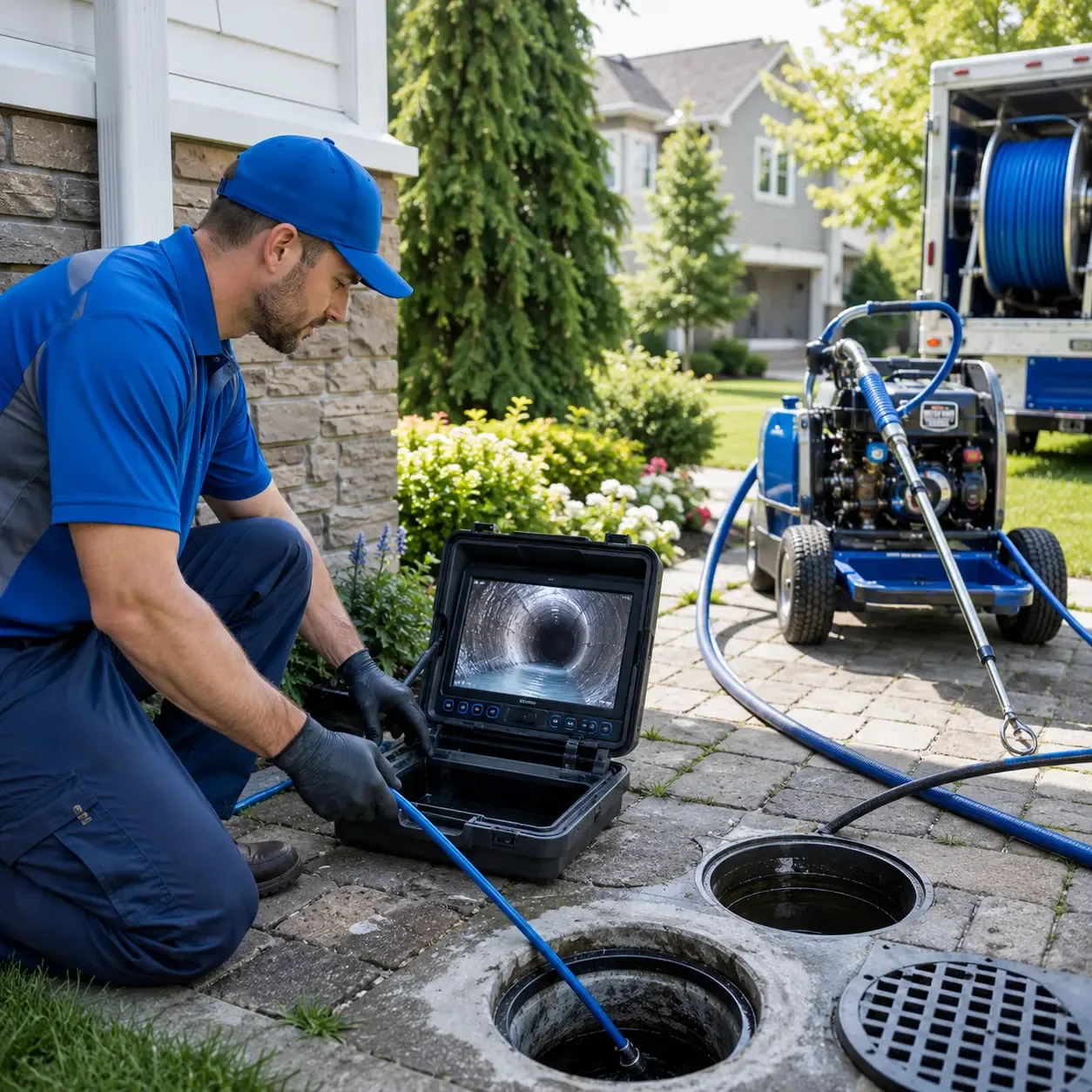 Outdoor drain cleaning professionals serving Blue Mound, IL